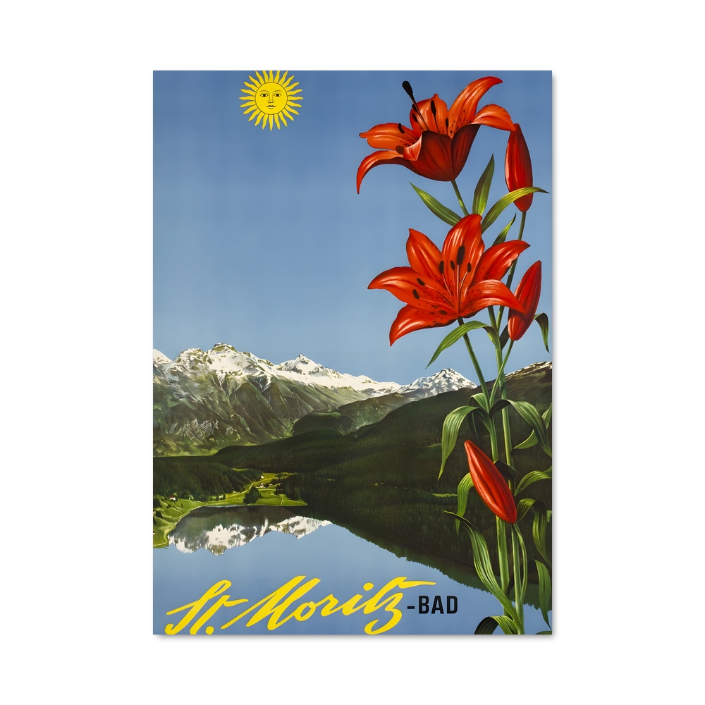 Poster Fleurs des Alpes